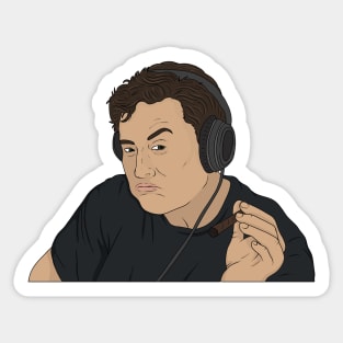 Elon Musk Smoking -  Let's Go to Mars Sticker